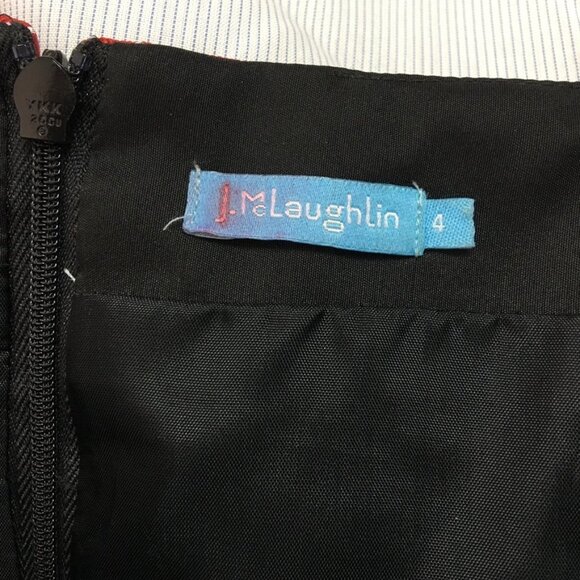 J. McLaughlin Strapless Striped Multicolor Dress 4 - Picture 10 of 11